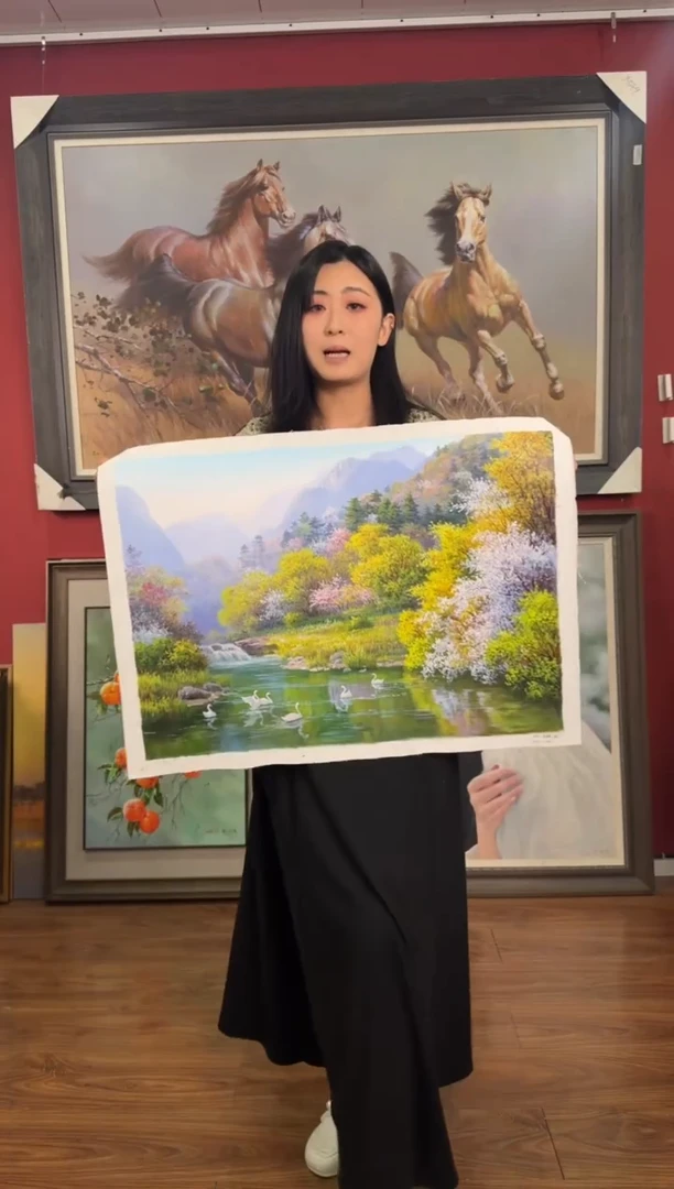 油画【29号】约50*70cm丨朝鲜原创纯手绘孤品油画丨顺丰包邮