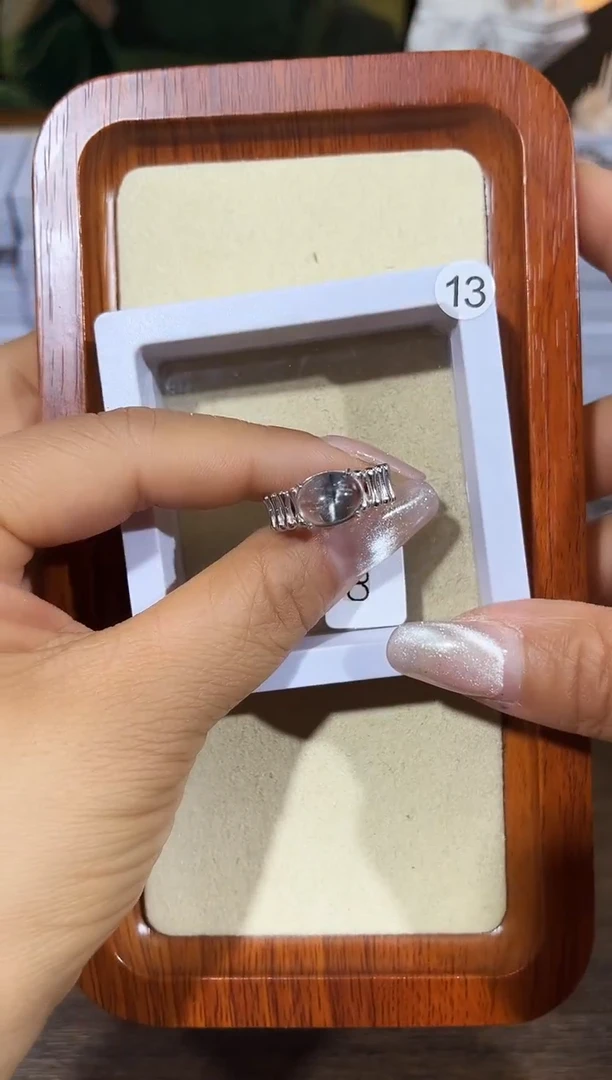 【闪购商品】水晶戒指银S925镶嵌定制