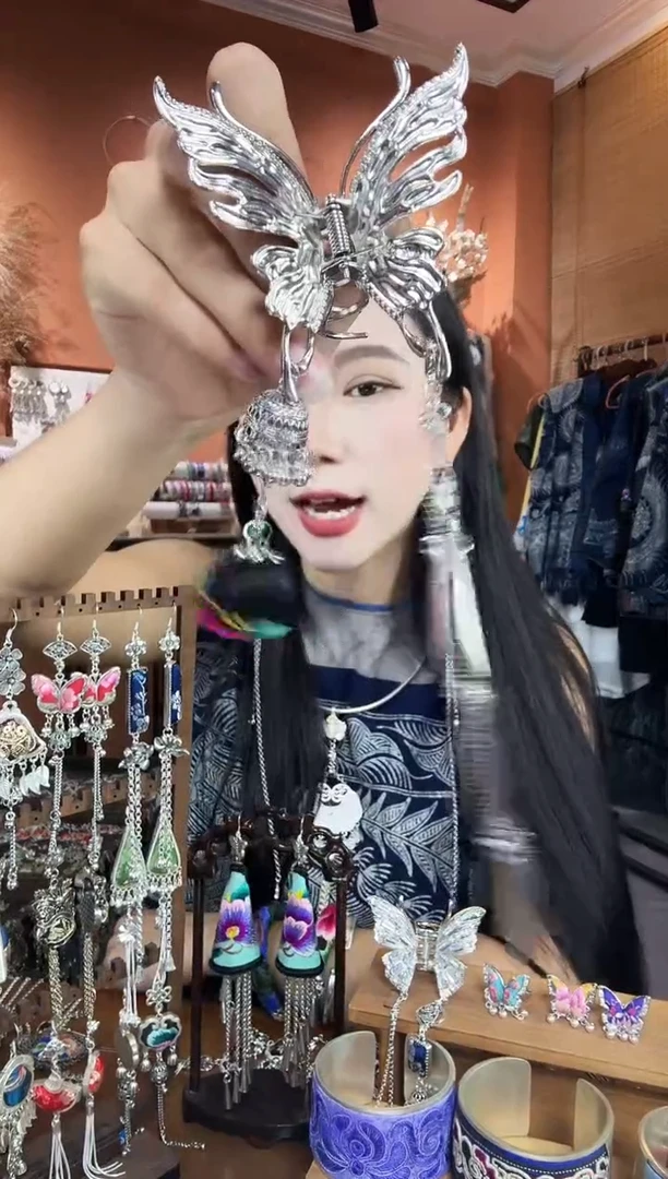 刺绣纯手工民族风抓夹