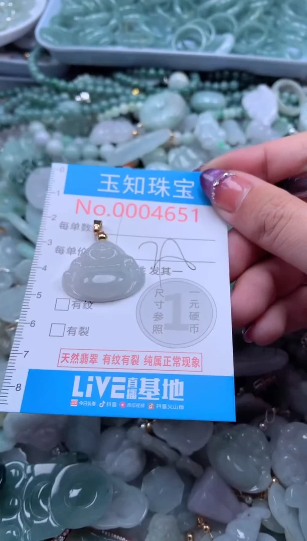 翡翠未镶嵌吊坠(不含链)4651