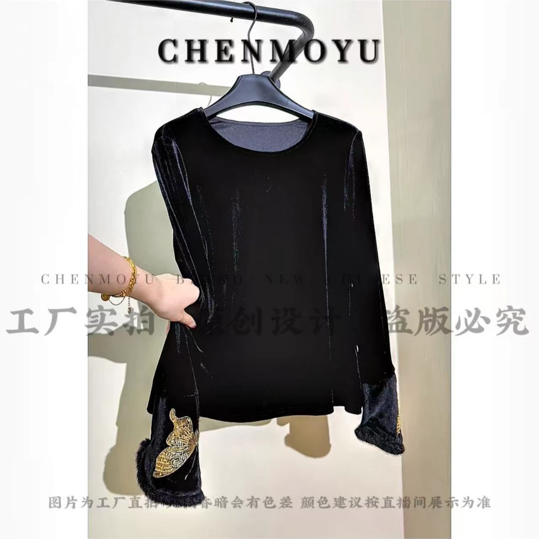 清货CHENMOYU【金芳蝴蝶】-超高级!!百搭遮肉打底上衣-25888148