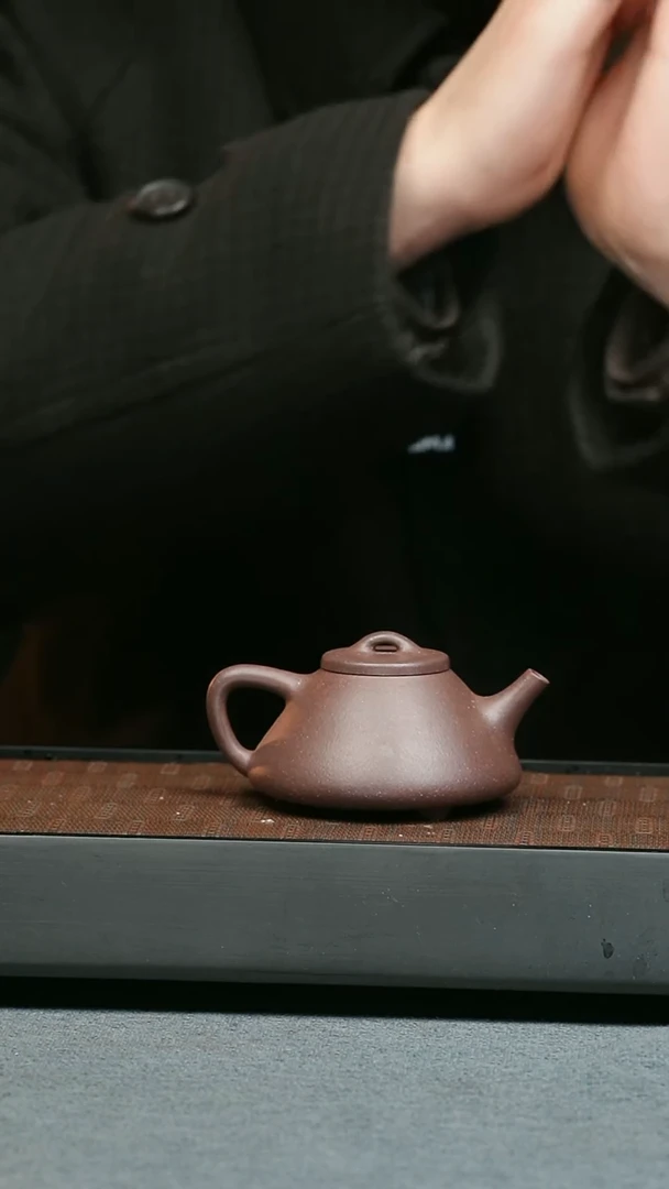 【闪购商品】紫砂茶壶五堂 子冶石瓢-底槽清