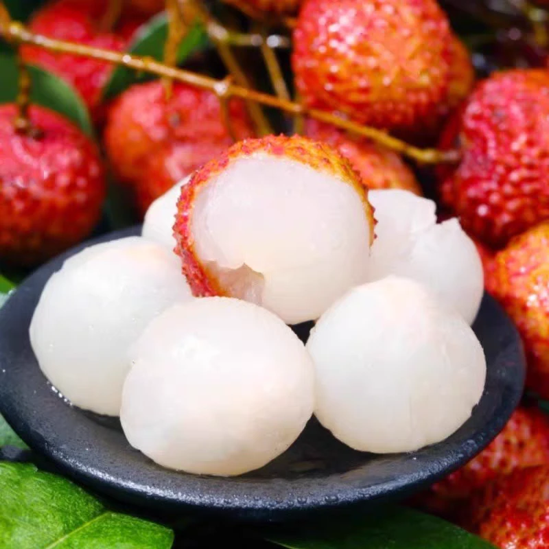 【高州桂味荔枝】新鲜应季桂味荔枝皮薄肉厚汁水足好吃拍两斤送一斤【三斤】