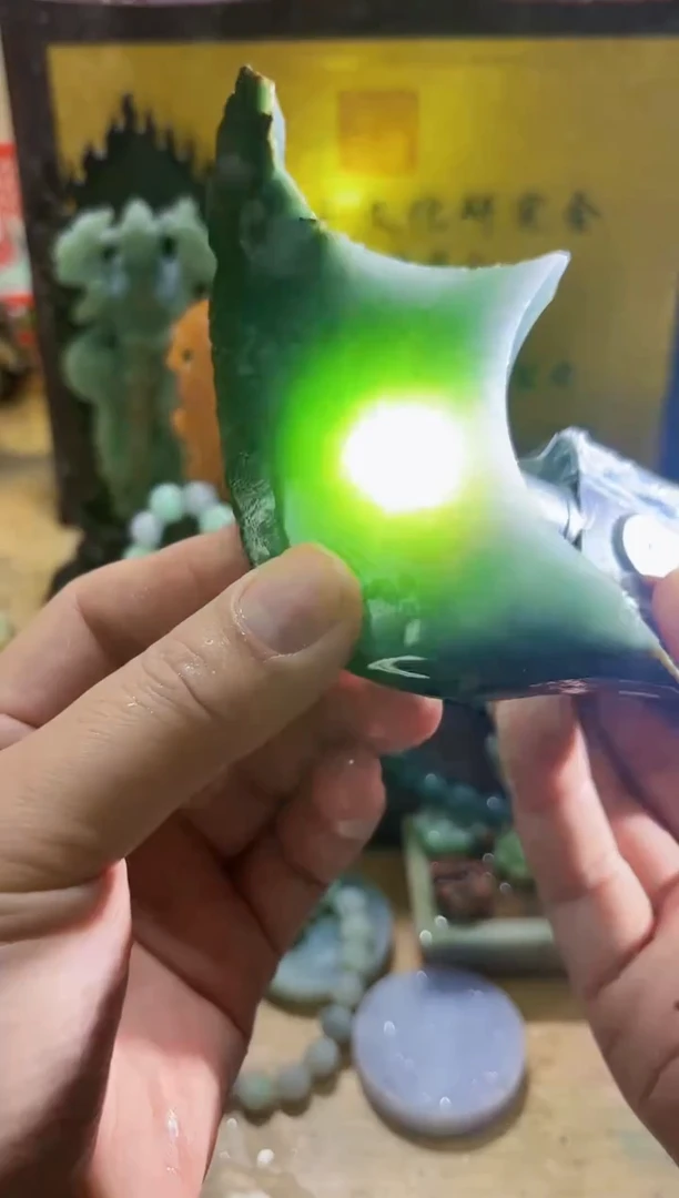 未镶嵌挂件翡翠A货常星7953