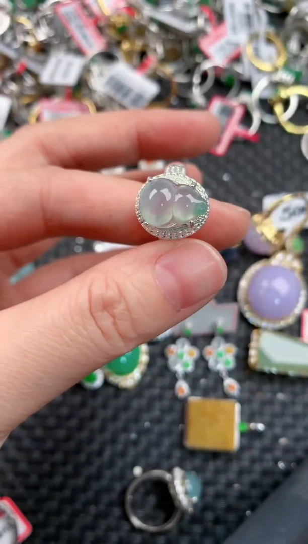 未镶嵌戒指翡翠666     2