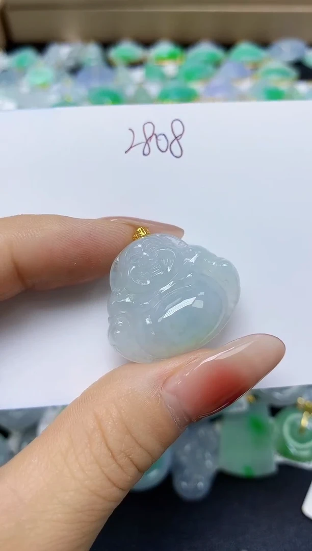 翡翠未镶嵌颈饰 天然缅甸翡翠A货