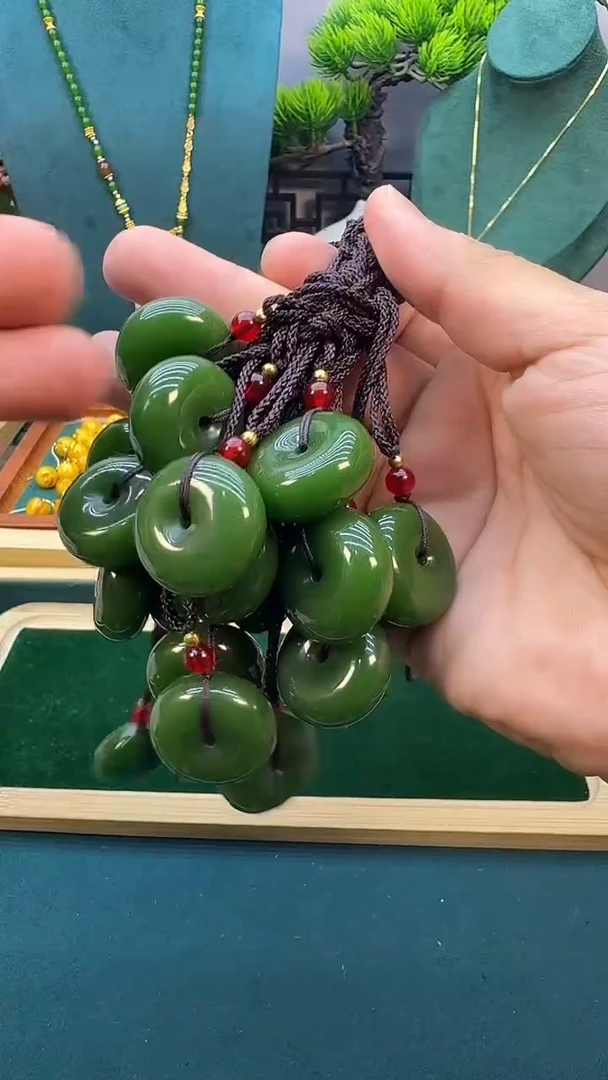 和田玉14K金镶嵌颈饰X70