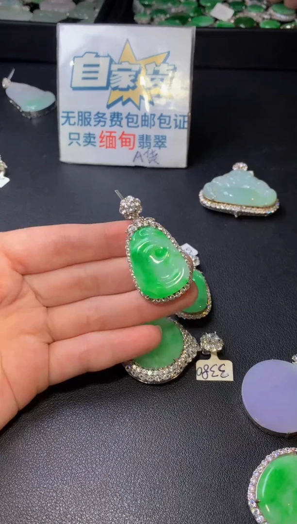 颈饰银S925镶嵌翡翠翡翠