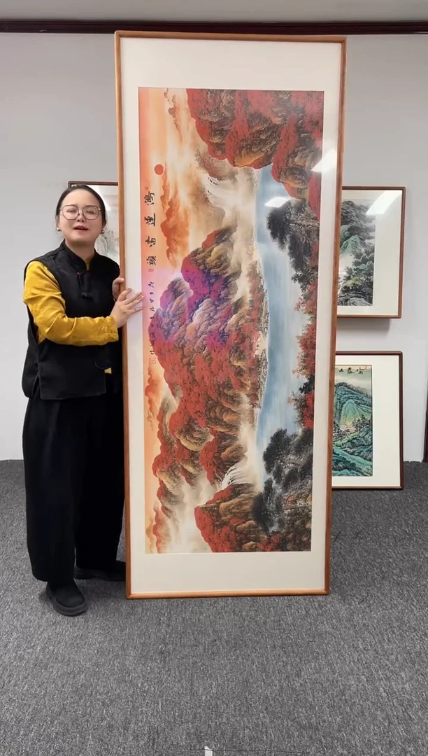 【闪购商品】国画鸿运当头210*80刘海斌绘画作品