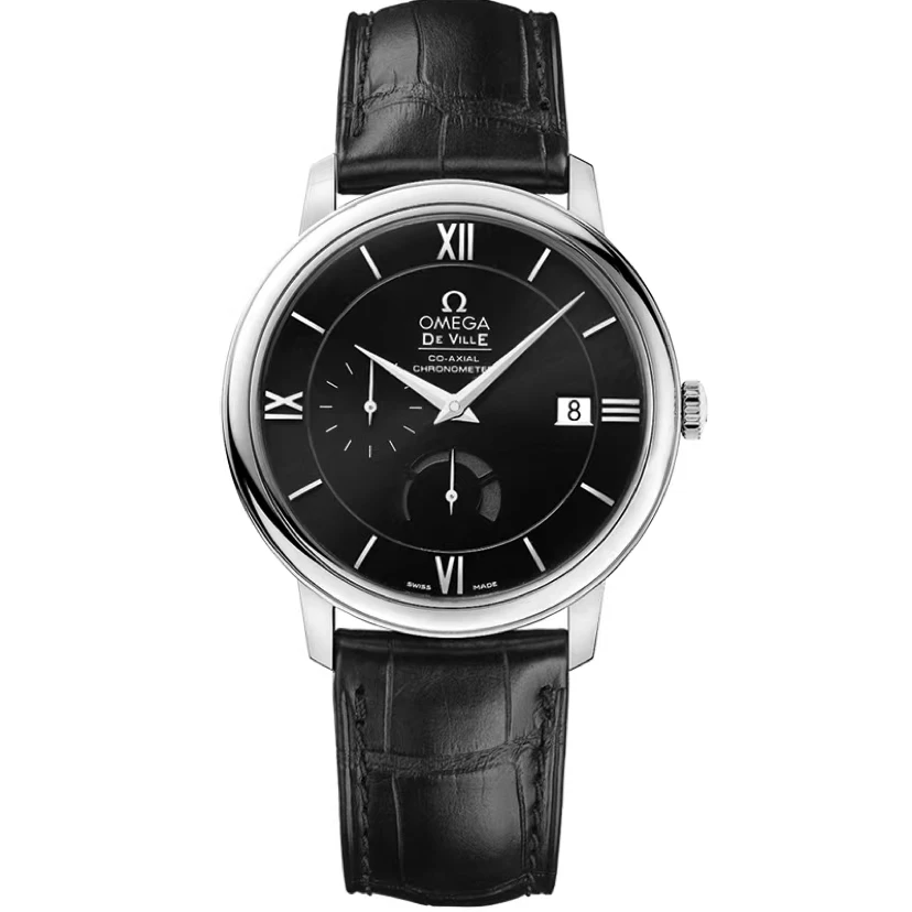 99新 Omega/欧米茄 蝶飞黑动储/39.5mm/424.13.40.21.01.001 皮带