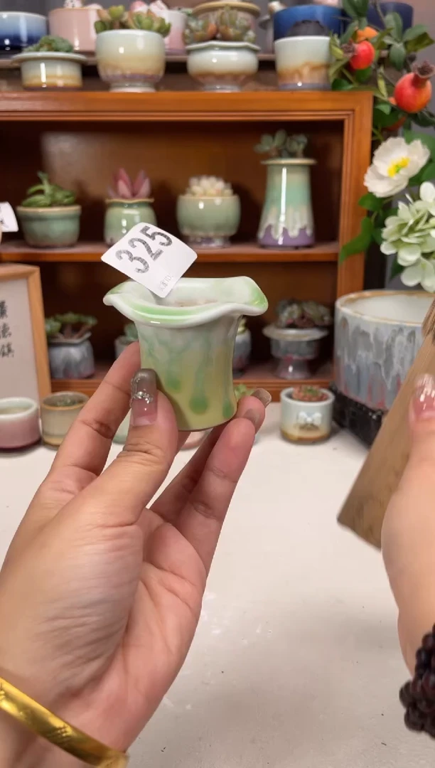 瓷片325知木小芳花盆
