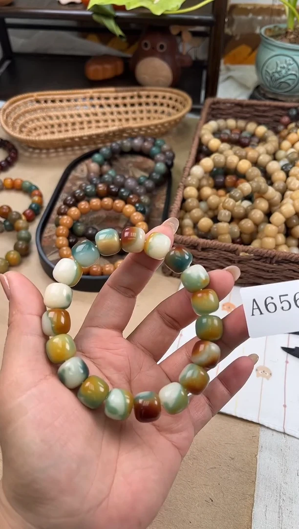 手串菩提根/象牙果a656卡13.5 干磨+机抛