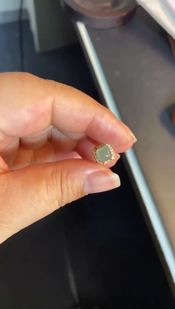 吊坠(不含链)银S925镶嵌翡翠1