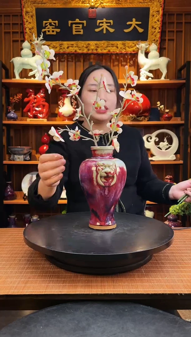 【闪购商品】摆件大宋官窑【小虎头瓶】虎虎生威
