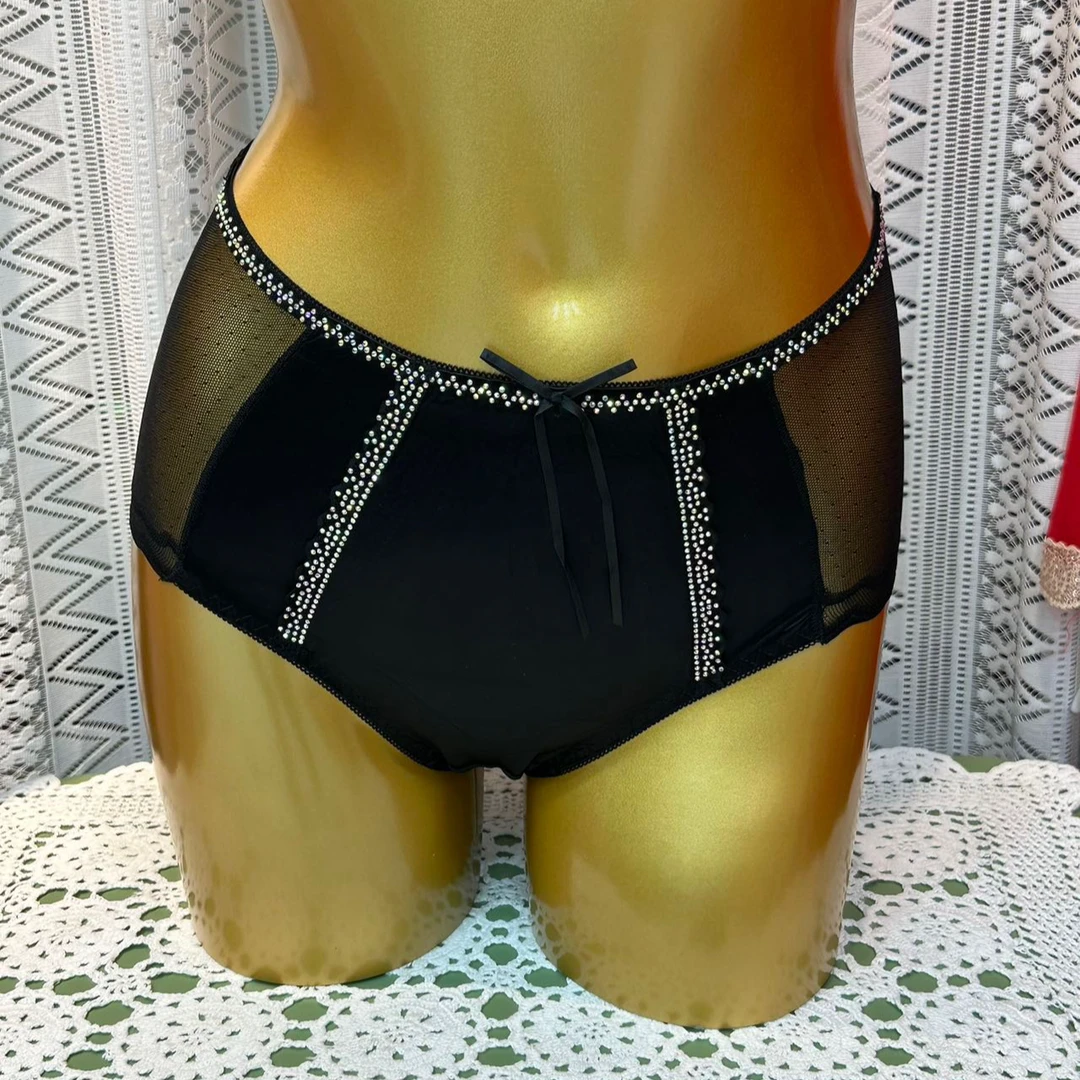 xarifa烫钻女士三角内裤性感舒适2637