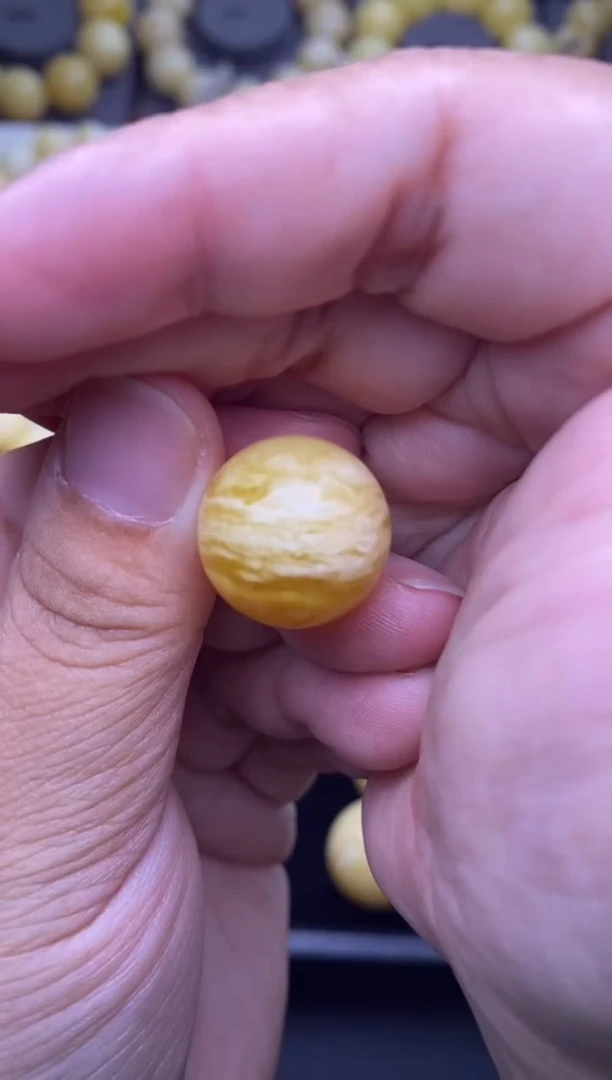 裸石琥珀未镶嵌 大小姐珠宝严选卡17mm91