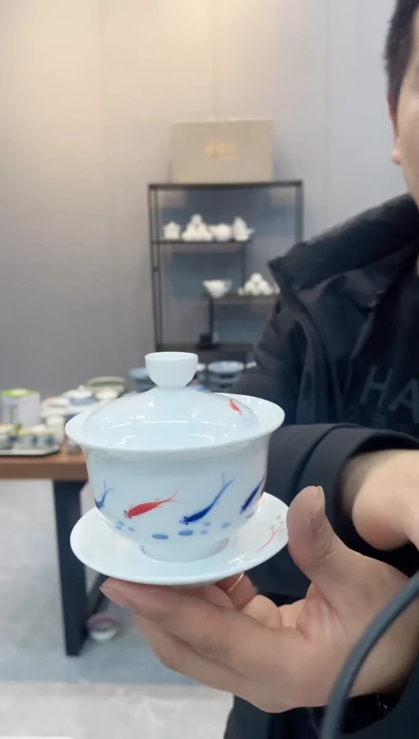 【闪购商品】【瓷心匠物】直播间福利专款元宝鱼盖碗