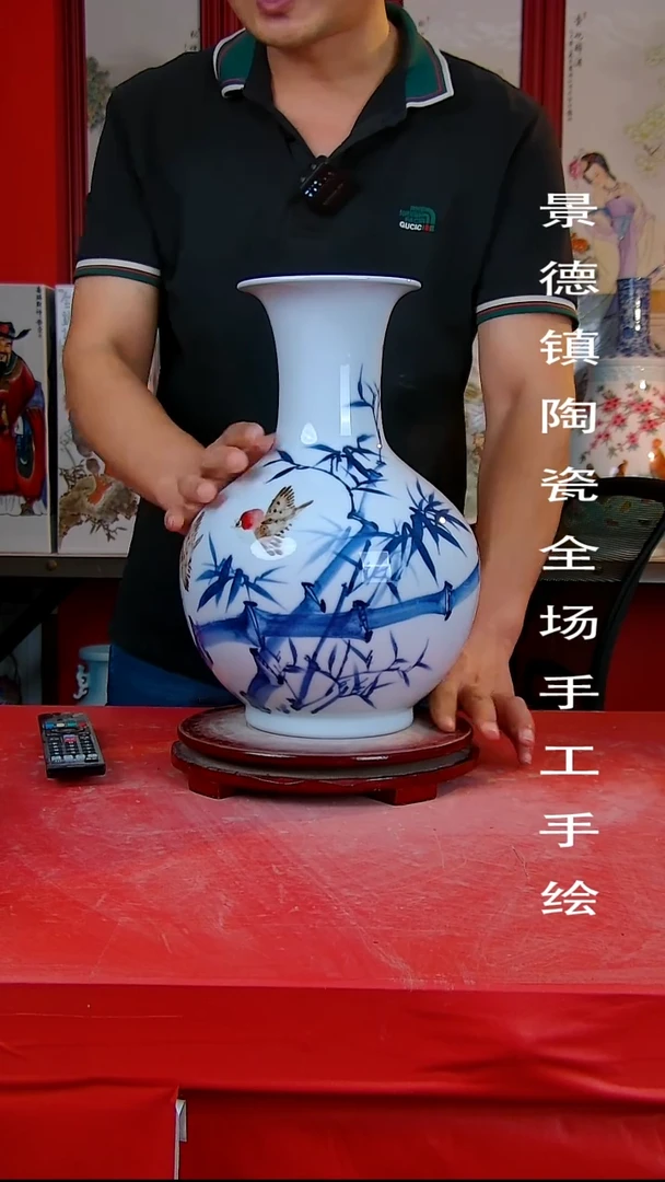摆件手景德镇陶瓷 全场手工绘10