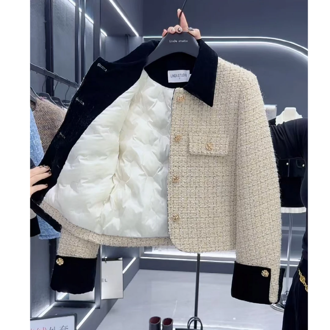 【当天发+运费险】充绒高级感小香风短款外套气质设计感外搭RO527
