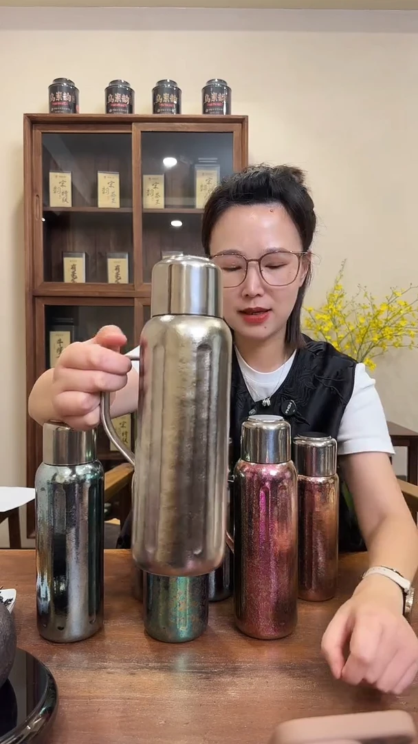 800毫升纯钛新款银色