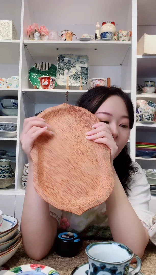 陶瓷越南进口手工椰木托盘