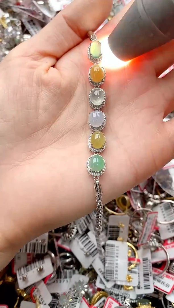 【闪购商品】翡翠戒指银S925镶嵌444444444    1
