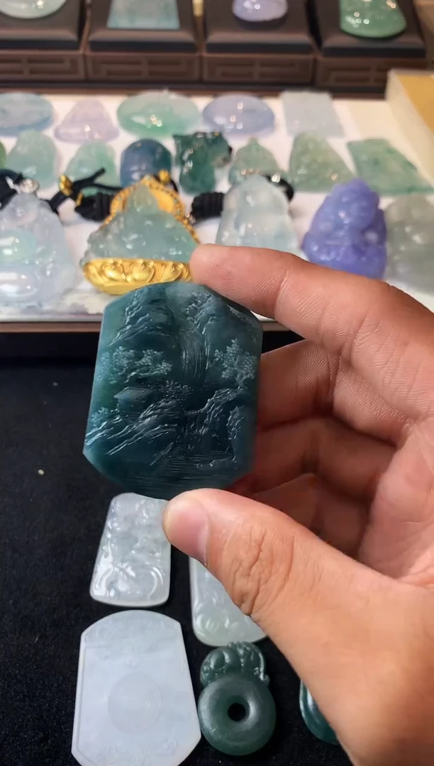 未镶嵌定制翡翠七**境4063毛货不退不换