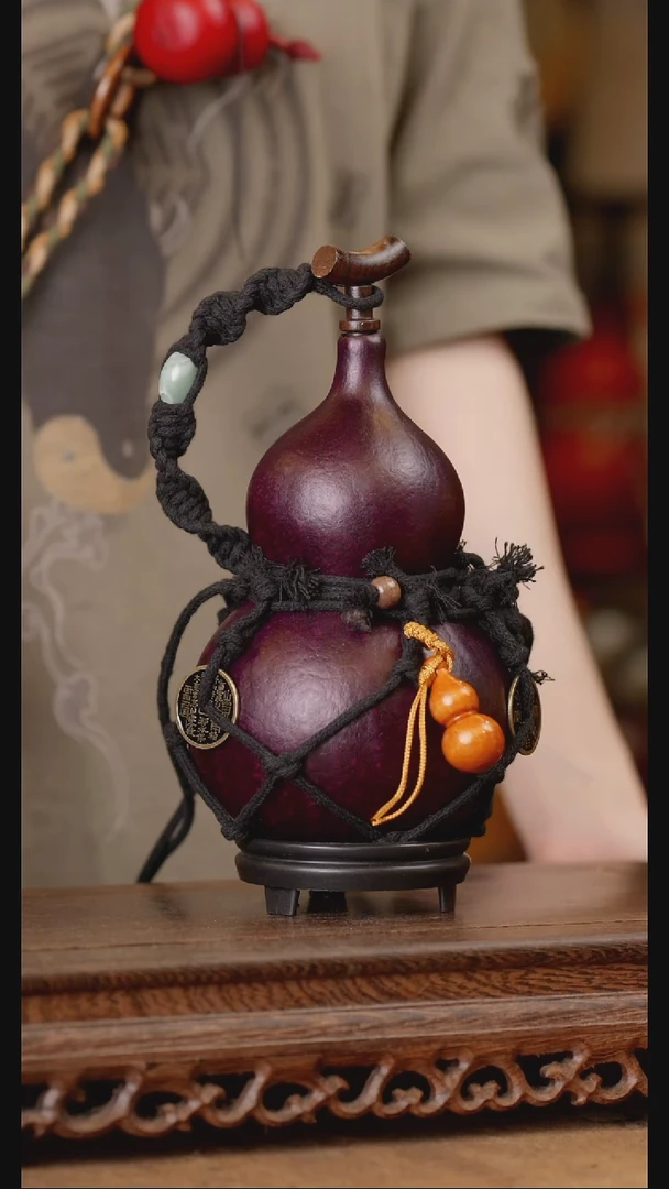 130号精品天然大漆酒葫芦一物一拍~