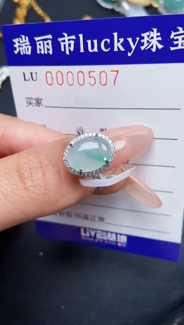 【闪购商品】翡翠颈饰银S925镶嵌0507