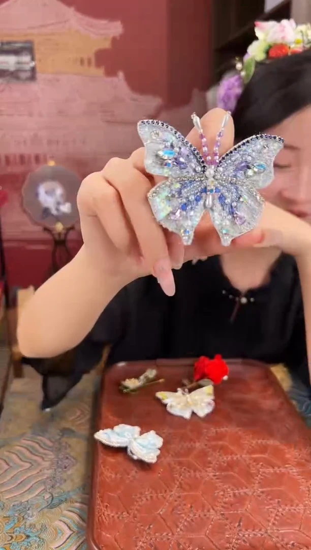 刺绣苏绣世家非遗手工（胸针）