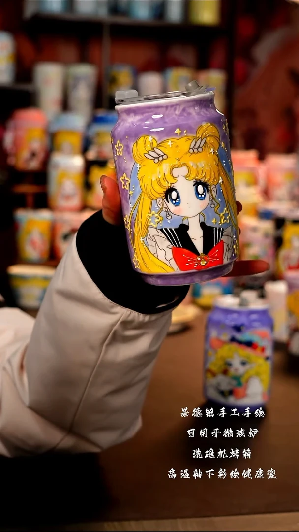 景德镇手工手绘陶瓷杯杯