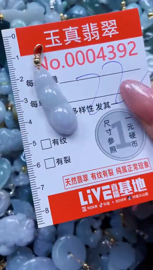 翡翠未镶嵌吊坠(不含链)4392