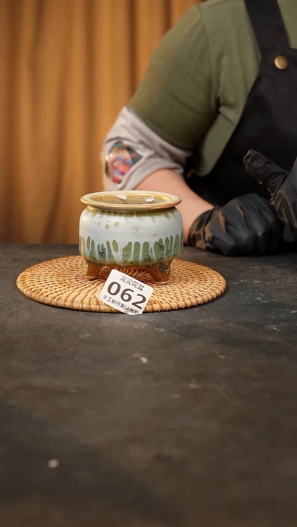 【闪购商品】瓷片泥泥陶瓷花盆