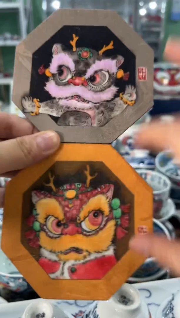 昨明景德镇：杯垫两个一组
