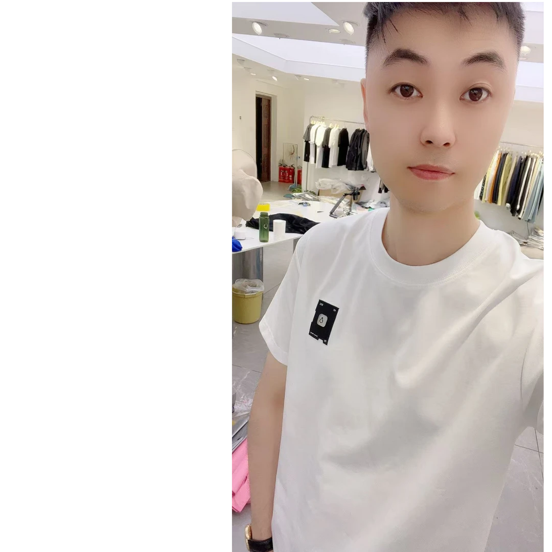 乔家男士小方块短袖