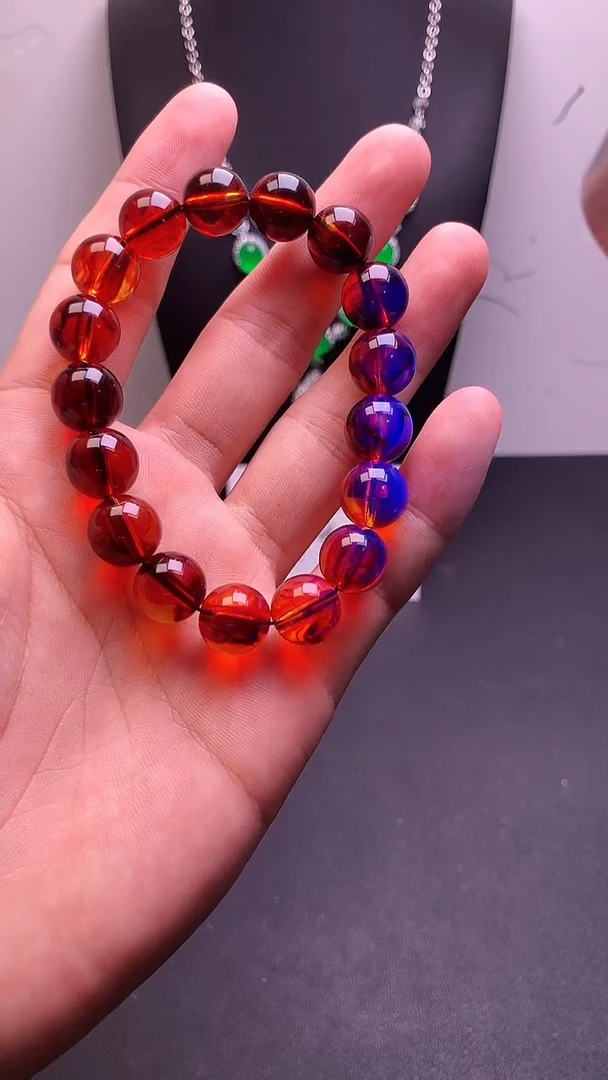 未镶嵌琥珀手链时尚缅风 (一物一价 一物一拍 )