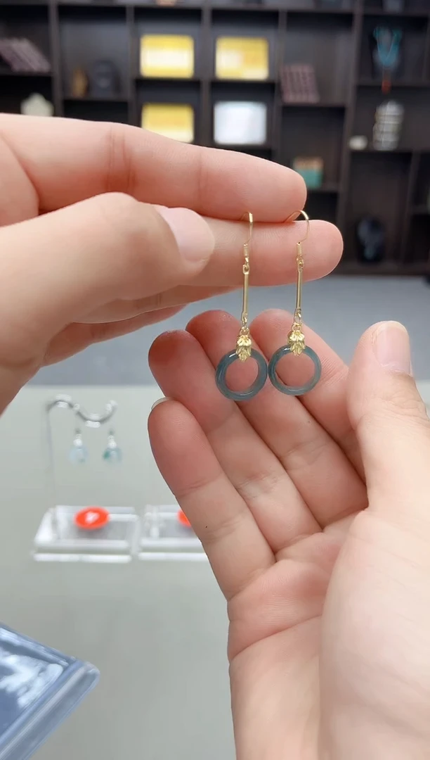 未镶嵌翡翠耳饰X37