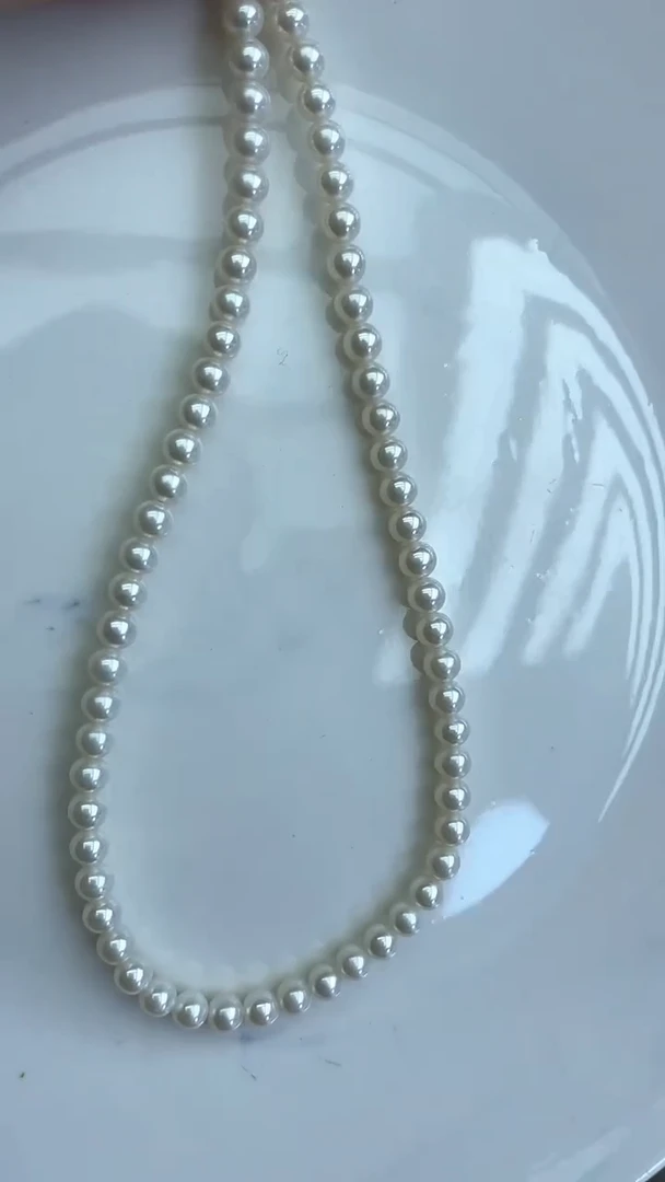 颈饰未镶嵌淡水珍珠4mm+白色系小米