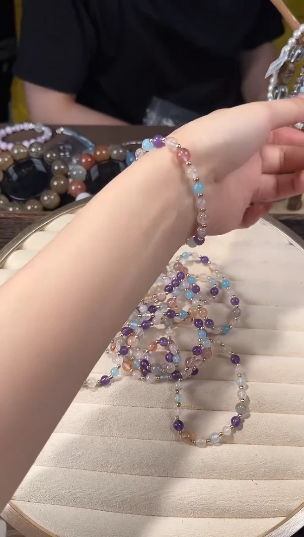 手链未镶嵌水晶水晶小多宝