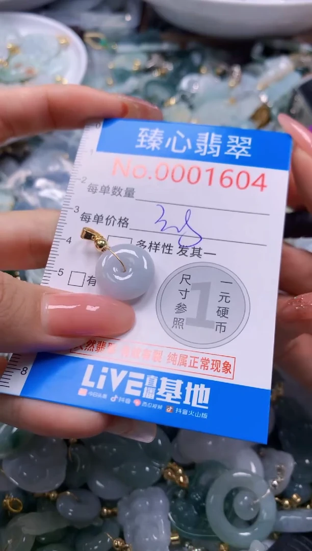 翡翠未镶嵌颈饰1604