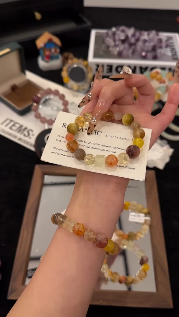 未镶嵌手链水晶财富小富婆x3235