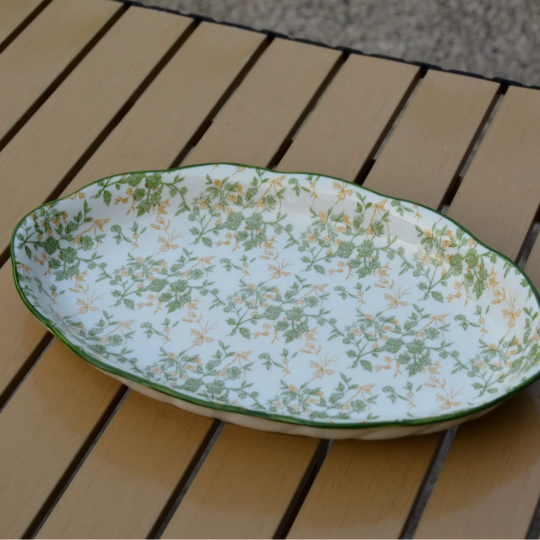 【出口品质】釉下彩高品质餐具"爱满天下"系列盘子碗深汤盘鱼盘