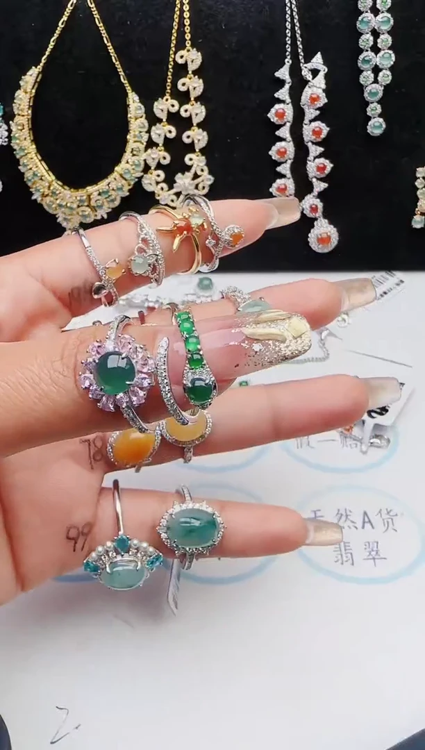 【闪购商品】翡翠戒指银S925镶嵌1321231231