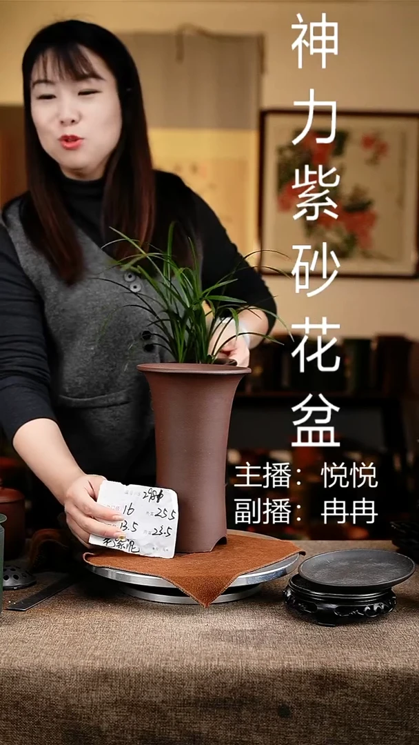 紫砂花盆花卉工艺2981