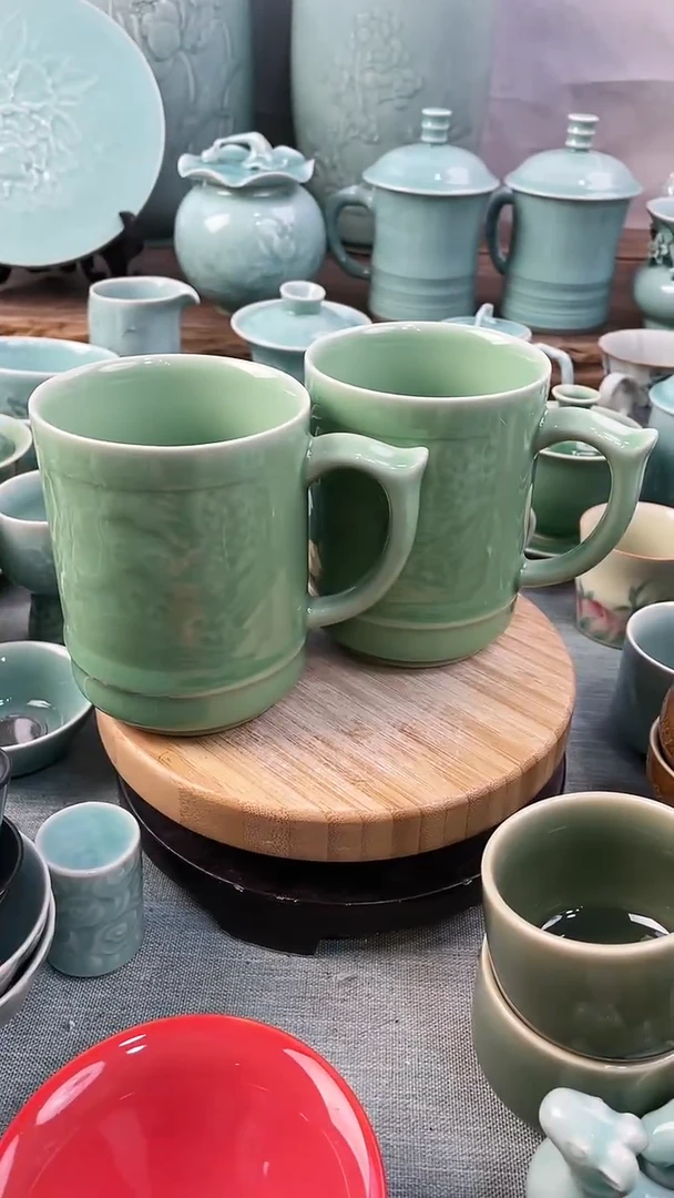 【闪购商品】2个 特价 微瑕 慧仙青瓷