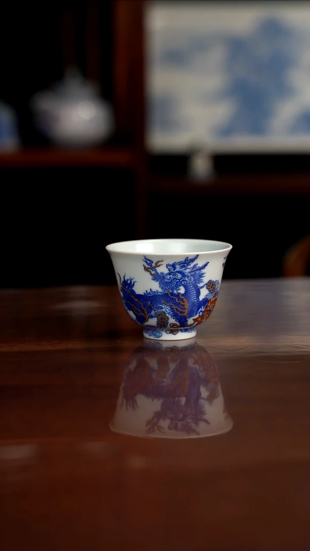 空山明月 新斗彩 麒麟