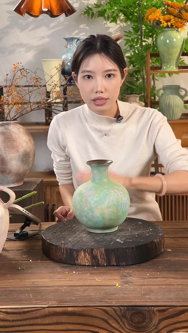 睡莲-小圆墩 陶瓷花瓶