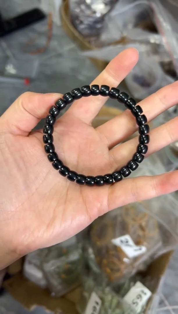 手链未镶嵌和田玉墨玉和田玉精工直切手链[2824]