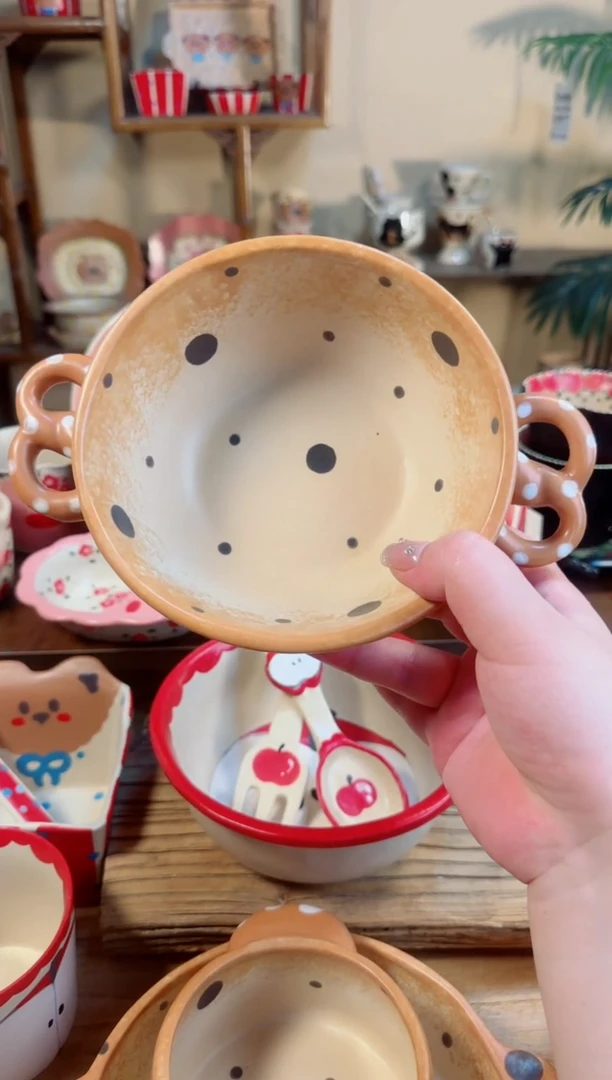 陶瓷珍珠点点碗【十里高温釉下彩陶瓷】