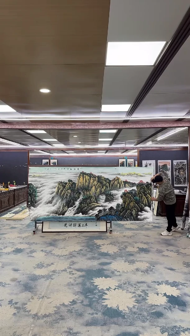 国画M张伦玉-大丈二-山水国画